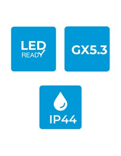 Foto 7 | Foto 7 | Estevez Luminaria Empotrable Redonda Gx5.3 Ip44 – Blanca Ø83 Mm