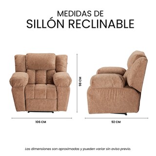 Foto 8 | Foto 8 | Sillón Reclinable Mecedora Trinity Rexons Color Café