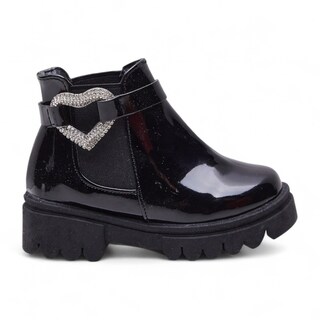 Foto 1 | Foto 1 | Botines Golden Shoes 0132 Negro Niña Charol