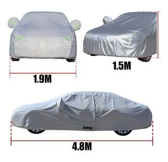 Foto 2 | Foto 2 | Fundas Para Coche Belug Impermeable Anti-ultravioleta Talla L Plateado