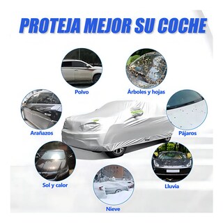 Foto 3 | Foto 3 | Fundas Para Coche Belug Impermeable Anti-ultravioleta Talla L Plateado