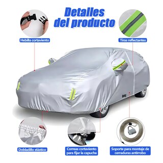 Foto 4 | Foto 4 | Fundas Para Coche Belug Impermeable Anti-ultravioleta Talla L Plateado