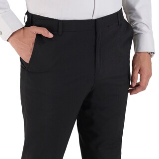 Foto 4 | Foto 4 | Pantalón De Vestir Yale Sin Pinzas Regular Fit Cintura Ajustable 0342 Negro