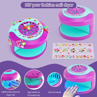 Foto 7 | Foto 7 | Set De Esmaltes De Uñas Battop Kids Con Secador Uñas Postizas Y Pegatinas - Venta Internacional.