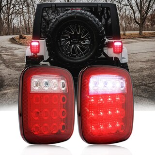 Foto 1 | Foto 1 | Componentes Para Camioneta All Star: Luz Trasera De Freno Estilo Jeep Con 16 Led 12v - Venta Internacional.