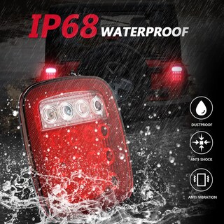 Foto 3 | Foto 3 | Componentes Para Camioneta All Star: Luz Trasera De Freno Estilo Jeep Con 16 Led 12v - Venta Internacional.