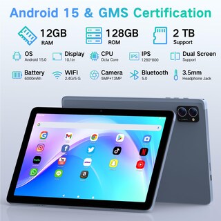 Foto 2 | Foto 2 | Tablet Lectrus Android 15 10.1'' 12gb Ram 128gb Rom Wifi - Venta Internacional.