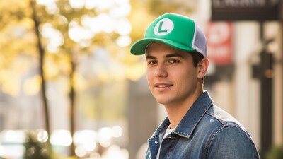 Foto 2 | Foto 2 | Gorra Luigi Ajustable con Visera Curva