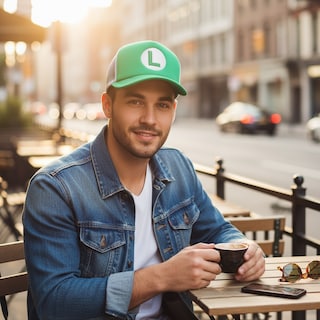 Foto 3 | Foto 3 | Gorra Luigi Ajustable con Visera Curva