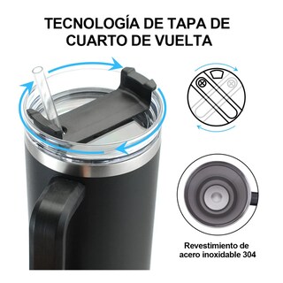 Foto 3 | Foto 3 | Vaso Belug Térmico De 40oz Acero Inoxidable Negro