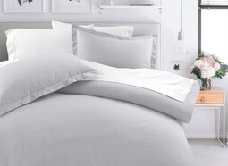 Set De Duvet Con Relleno Y Fundas Decorativas Dalfiori Elric Plata King Size