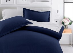 Set De Duvet Con Relleno Y Fundas Decorativas Dalfiori Elric Marino King Size