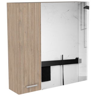 Foto 3 | Foto 3 | Gabinete De Baño Apolis Miel Con Puerta Espejo Virtual Muebles