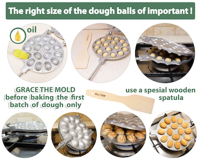 Foto 3 | Foto 3 | Molde Para Galletas Con Forma De Nogal Petristor 16 Mitades Aleación De Aluminio - Venta Internacional.