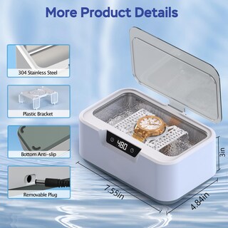 Foto 6 | Foto 6 | Limpiador Ultrasónico De Joyas Klivvio Ultrasonic 400 Ml 48 Khz - Venta Internacional.