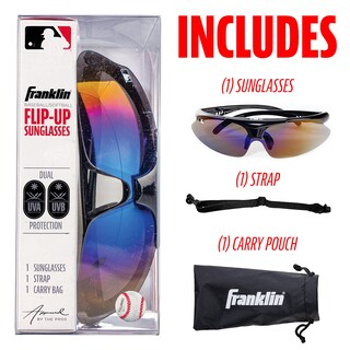 Foto 2 | Foto 2 | Gafas De Sol Franklin Sports Mlb Flip Up Baseball Negras 60 Mm - Venta Internacional.