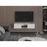 Mesa Para Tv Flotante Gleid Blanco Virtual Muebles