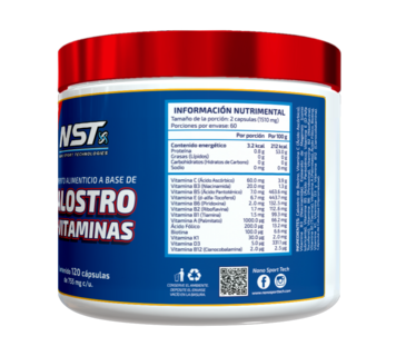 Foto 2 | Foto 2 | Nst Calostro Y Vitaminas Advance Labs Nutrition 120 Cápsulas Na 755 Mg C/u