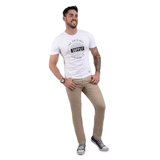 Foto 5 | Foto 5 | Pantalón Vaquero Supply Slim Fit 0995 Arena