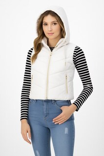 Foto 3 | Foto 3 | Chaleco Acolchado Invierno Casual Sakers Blanco Para Dama