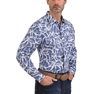 Foto 3 | Foto 3 | Camisa Vaquera Yale Regular Fit 3734 Azul Marino
