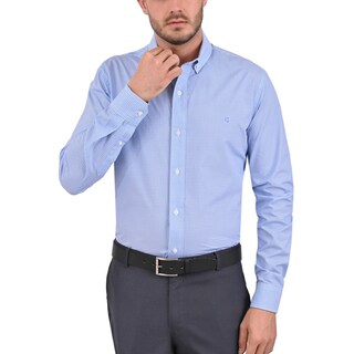 Foto 1 | Foto 1 | Camisa Yale Slim Fit Manga Larga 3749 Azul Plumbago