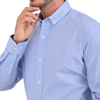 Foto 4 | Foto 4 | Camisa Yale Slim Fit Manga Larga 3749 Azul Plumbago