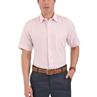 Foto 1 | Foto 1 | Camisa Yale Manga Corta Regular Fit 3869 Rosa Pálido