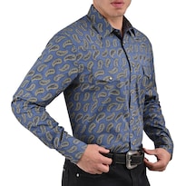 Camisa Vaquera Yale Regular Fit Vq02 Azul Plumbago