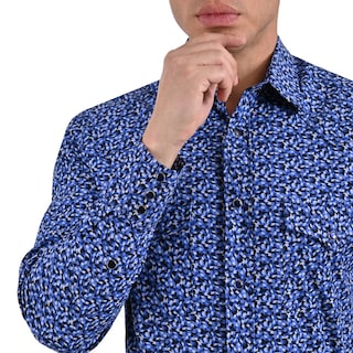 Foto 4 | Foto 4 | Camisa Vaquera Yale Regular Fit Vq02 Azul Rey