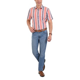 Foto 5 | Foto 5 | Camisa Yale Manga Corta Regular Fit 3826 Naranja