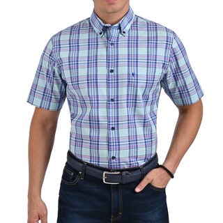 Foto 1 | Foto 1 | Camisa Yale Manga Corta Regular Fit 2568 Azul Turquesa