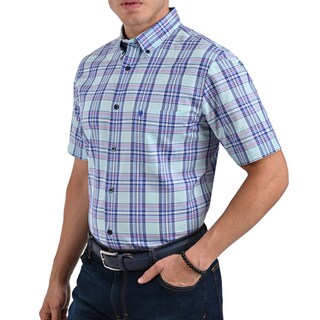 Foto 3 | Foto 3 | Camisa Yale Manga Corta Regular Fit 2568 Azul Turquesa
