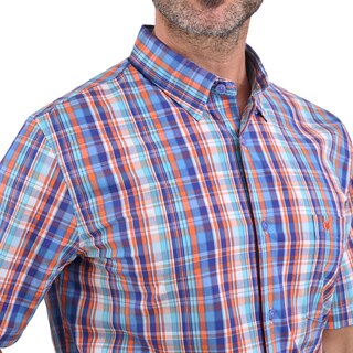 Foto 4 | Foto 4 | Camisa Yale Manga Corta Slim Fit 2262 Naranja