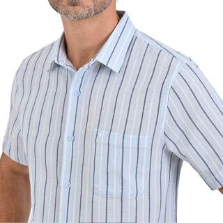 Foto 4 | Foto 4 | Camisa Yale Manga Corta Regular Fit 3871 Azul