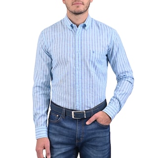 Foto 1 | Foto 1 | Camisa Yale Manga Larga Slim Fit 2158 Azul Marino