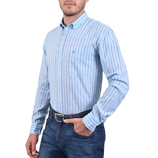 Foto 3 | Foto 3 | Camisa Yale Manga Larga Slim Fit 2158 Azul Marino