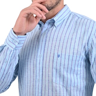 Foto 4 | Foto 4 | Camisa Yale Manga Larga Slim Fit 2158 Azul Marino