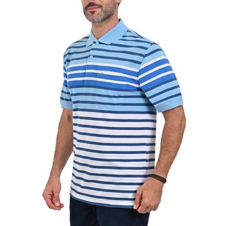 Foto 3 | Foto 3 | Playera Tipo Polo Yale Manga Corta Regular Fit Rayas 7248 Azul