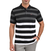 Playera Tipo Polo Yale Manga Corta Regular Fit 7270 Negra