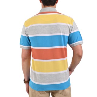 Foto 2 | Foto 2 | Playera Tipo Polo Yale Manga Corta Regular Fit Rayas 7240 Gris