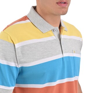 Foto 4 | Foto 4 | Playera Tipo Polo Yale Manga Corta Regular Fit Rayas 7240 Gris