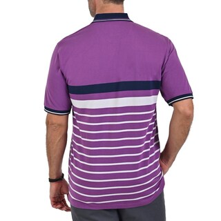 Foto 2 | Foto 2 | Playera Tipo Polo Yale Manga Corta Regular Fit Rayas 7281 Uva