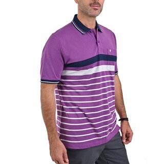 Foto 3 | Foto 3 | Playera Tipo Polo Yale Manga Corta Regular Fit Rayas 7281 Uva