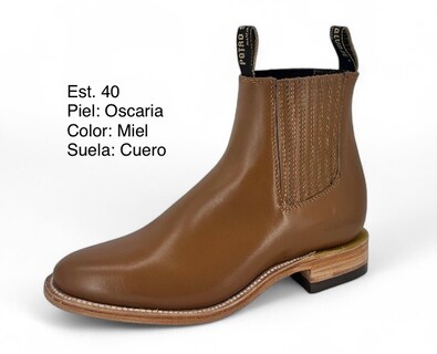 Foto 2 | Foto 2 | Botín Charro Potro Salvaje Piel Miel para Hombre