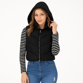 Foto 4 | Foto 4 | Chaleco Acolchado Invierno Casual Sakers para Dama