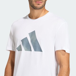 Foto 5 | Foto 5 | Playera Adi365 Running Essentials Brand Love Adidas Blanco Hombre