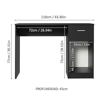 Foto 3 | Foto 3 | Escritorio Para Computadora Madesa Hogar U Oficina Blanco 1