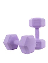 Mancuernas Hexagonales Altera Seul Morado 20kg Para Gimnasio En Casa