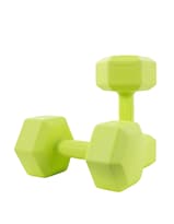 Mancuernas Hexagonales Altera Seul Verde Lima 15kg Para Ejercicio Y Tonificacion